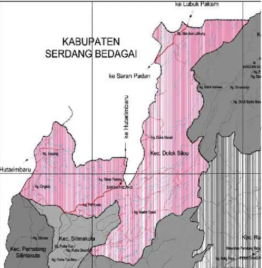 Gambar 1 : Peta Kecamatan Dolok Silou 