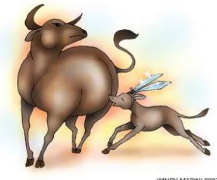 Gambar II.1 Ilustrasi pertempuran kerbau 