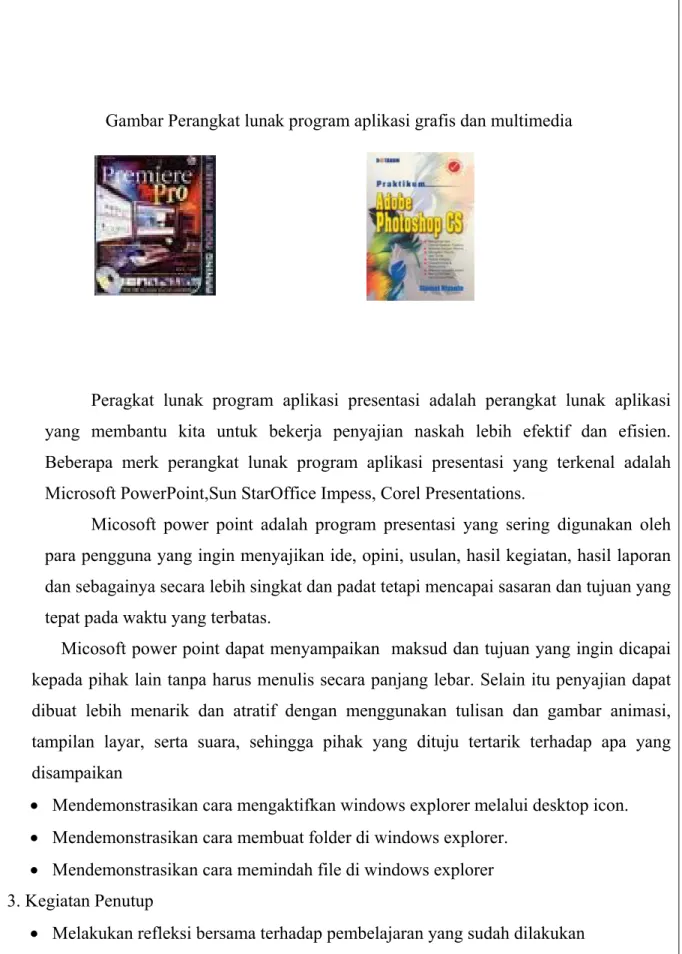 Gambar Perangkat lunak program aplikasi grafis dan multimedia 