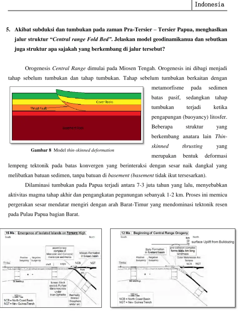 Gambar 8  Model thin-skinned deformation 
