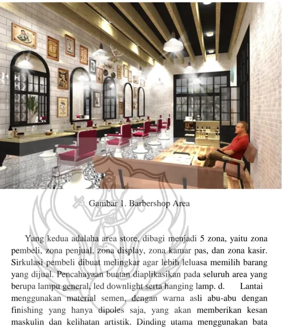 Gambar 1. Barbershop Area 