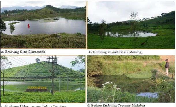 Gambar 8: Embung Situ Sinumbra, Cihaniwung, Cukul, dan Malabar di Bandung-Jawa Barat  (Sumber: Dok