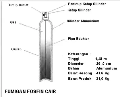 Gambar  1.    Grafik  perbandingan  Fosfin  formulasi  cair  dengan  fosfin padat ( CYTEC, 2011) 