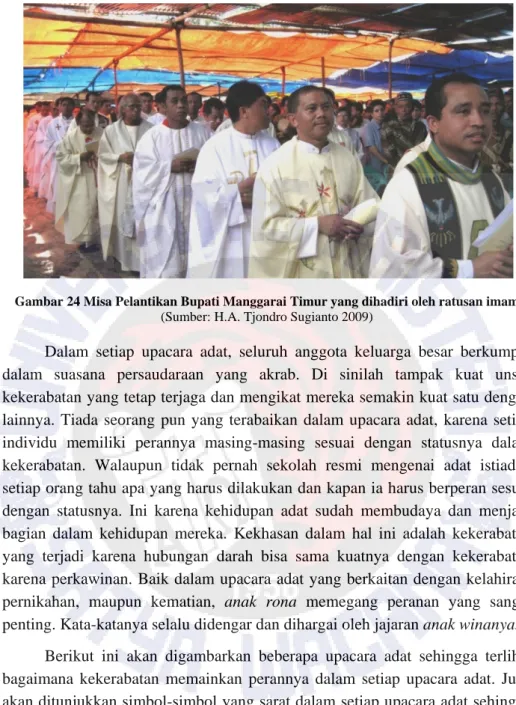 Gambar 24 Misa Pelantikan Bupati Manggarai Timur yang dihadiri oleh ratusan imam   (Sumber: H.A