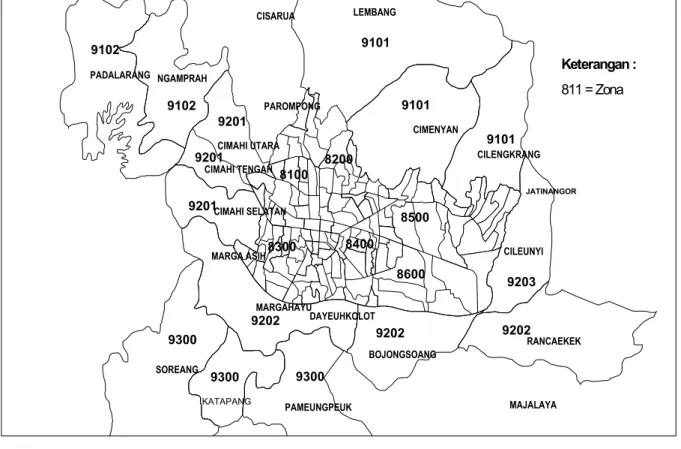 Gambar 3: Resolusi sistem zona berdasarkan kelurahan (Z 4 ) 