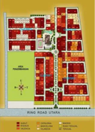 Gambar 1.7 Site Plan Perumahan Casa  Grande 