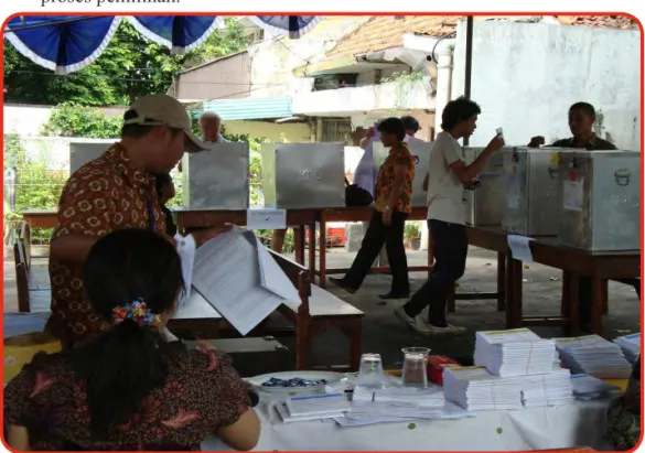 Gambar 9.6 Pemilu merupakan salah satu bentuk budaya politik partisipan.