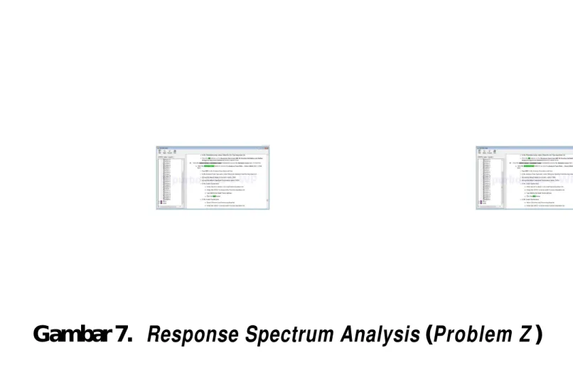 Gambar 7. Response Spectrum Analysis (Problem Z )