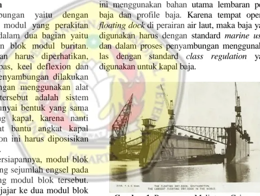 Gambar 1. Penampang Melintang Caisson 