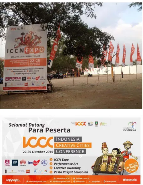 Gambar 10. Baliho acara ICCC sebagai salah satu bentuk promosi program  SCCN  