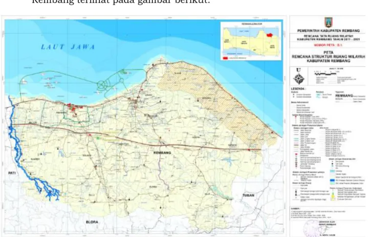 Gambar 6.1.  Rencana Struktur Ruang Wilayah Kabupaten Rembang 