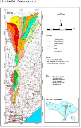 Figure  1. Map sampling points 