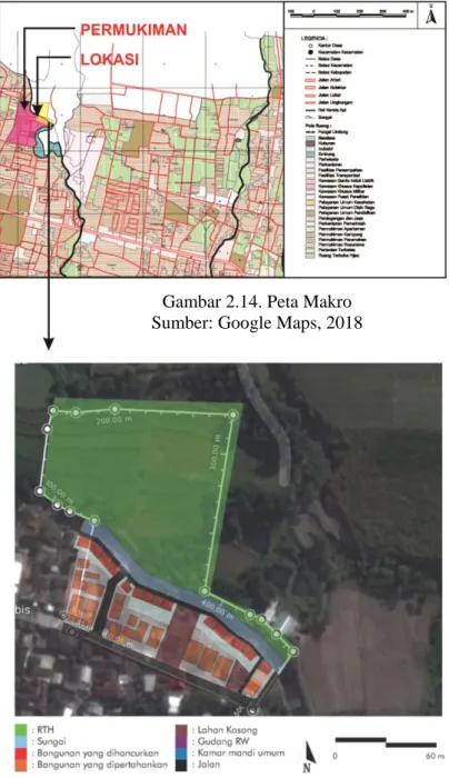 Gambar 2.15 Peta Mikro  Sumber: Google Maps, 2018 