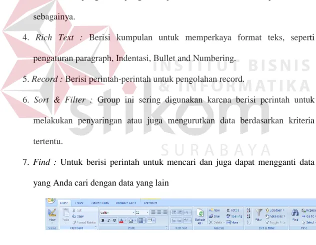 Gambar 3. 2 Tab Home 