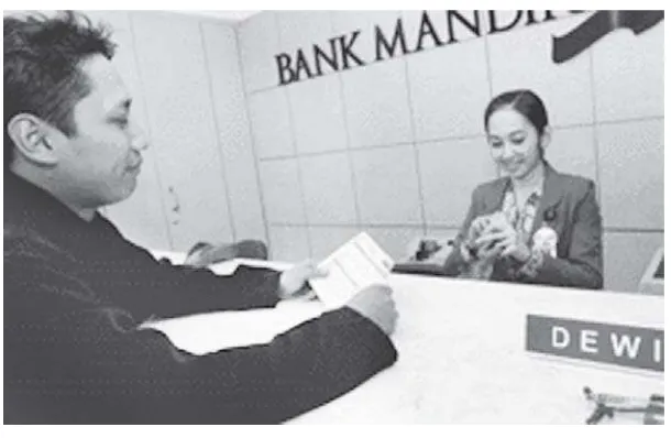 Gambar 3.8 Bank adalah mitra badan usaha di bidang keuangan