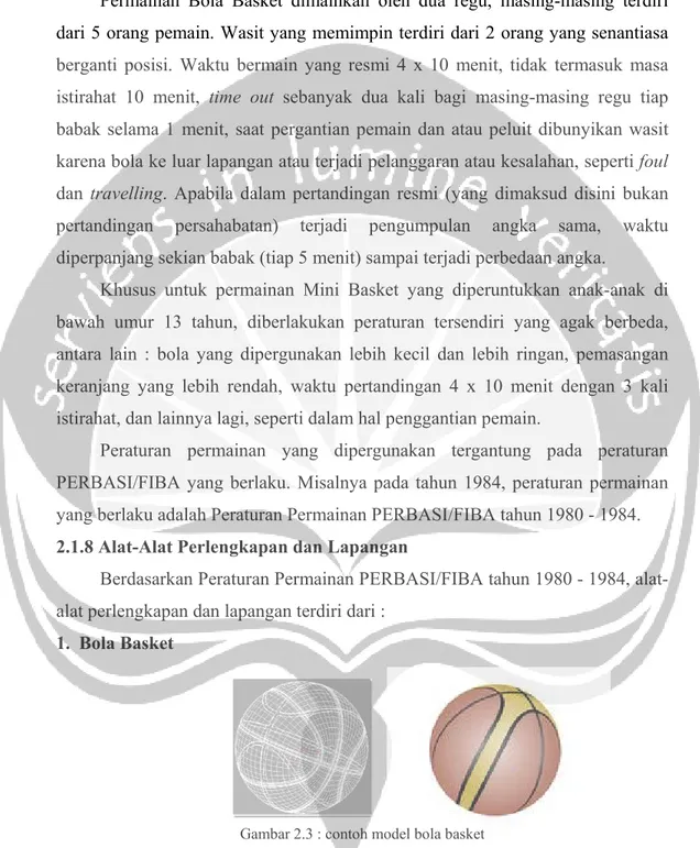 Gambar 2.3 : contoh model bola basket  Sumber : www.google.com/basketdunia.html 