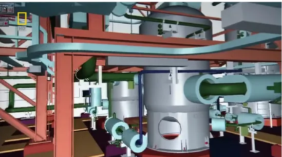 Gambar 6 – Visualisasi Pemodelan 3D Processing Plant 