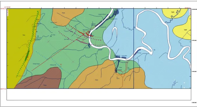 Gambar 2. Peta Geologi Blok Longiram dan Sekitarnya 