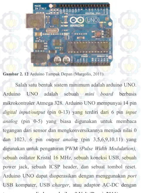 Gambar 2. 12 Arduino Tampak Depan (Margolis, 2011)
