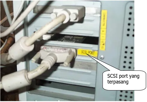 Gambar 20. Port SCSI pada komputer