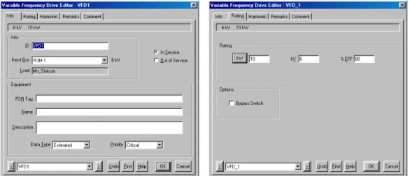 Gambar 14. Variable Frequency Drive Editor 