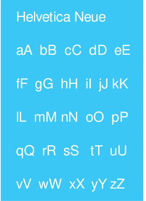 Gambar III.3 contoh typografi yang akan digunakan 