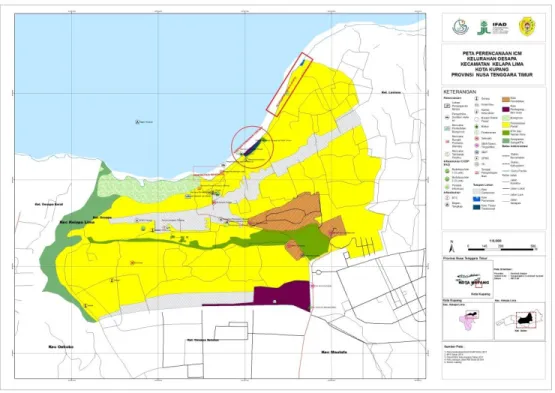 Gambar 9. Peta Rencana Pengelolaan Pesisir Terpadu (ICM) Kelurahan Oesapa 