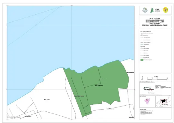 Gambar 7. Peta Penggunaan Ruang Laut Tode Kisar  2.4  Potensi SDA dan Ekosistem Pesisir 
