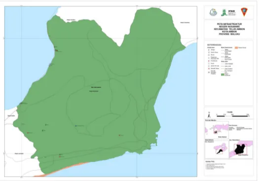 Gambar 4. Peta infrastruktur di Nusaniwe 