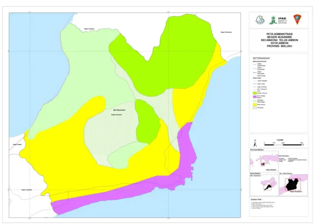 Gambar 5. Peta penggunaan lahan di Negeri Nusaniwe 
