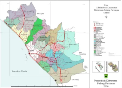 Gambar 1. Peta Kabupaten Padang Pariaman 