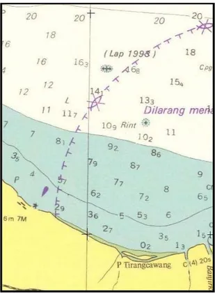 Gambar 2.13 Peta bathimetri (DISHIDROS TNI AL, 2009) 