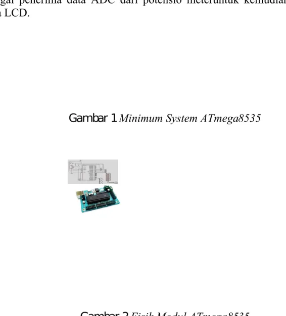 Gambar 1  Minimum System ATmega8535
