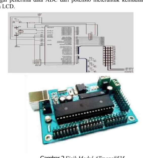 Gambar 1  Minimum System ATmega8535