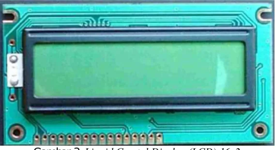 Gambar 3  Liquid Crystal Display (LCD) 16x2