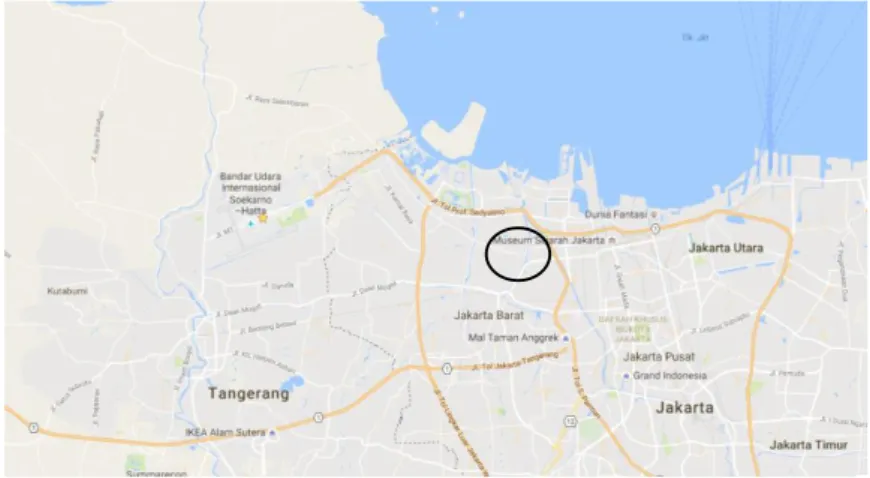 Gambar 1.1 Peta Lokasi Bandara Internasional  Soekarno-Hatta 