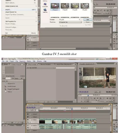 Gambar IV.6 proses memotong video 