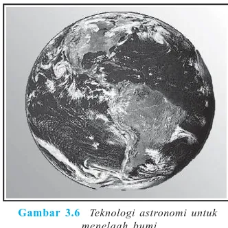 Gambar 3.6Teknologi astronomi untukmenelaah bumi
