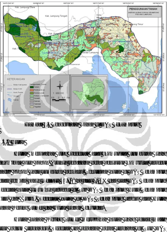 Gambar 4.4 Penggunaan Tanah di DAS Sekampung 