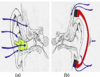 Gambar 7. Pengendalian pada Penerima  Kebisingan (a) EarPlug dan (b) Earmuff 