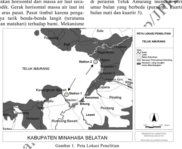 Gambar 1.  Peta Lokasi Penelitian  METODOLOGI PE ELITIA  