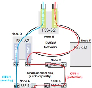 Gambar 2.4 Konfigurasi Dasar Teknologi PSS  2.4  Alat Uji Kinerja DWDM 