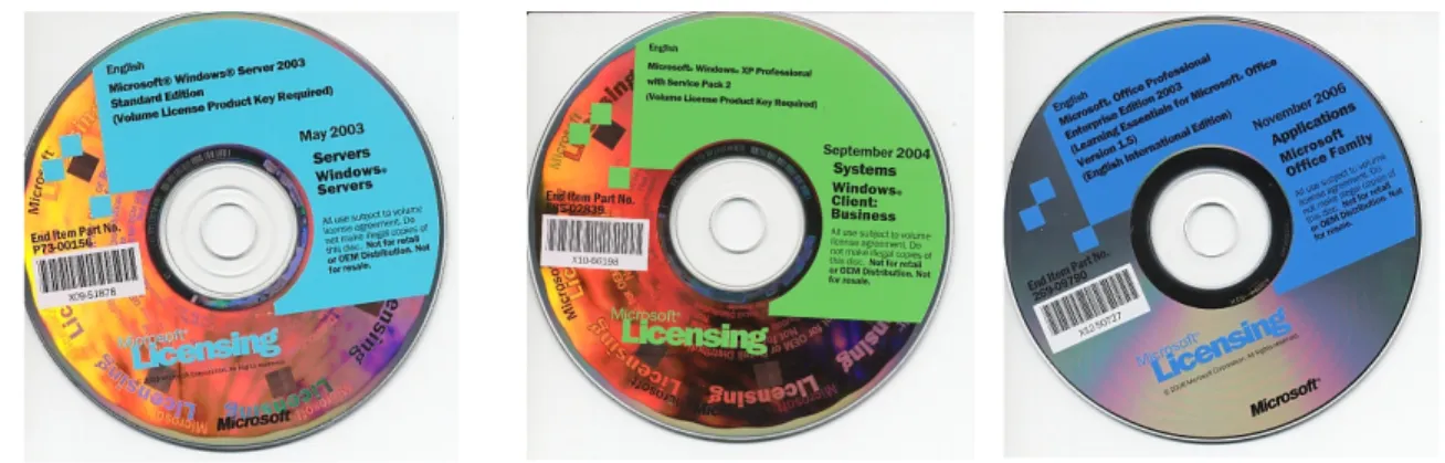 Gambar 6. CD Installer produk Microsoft yang palsu (bajakan) 