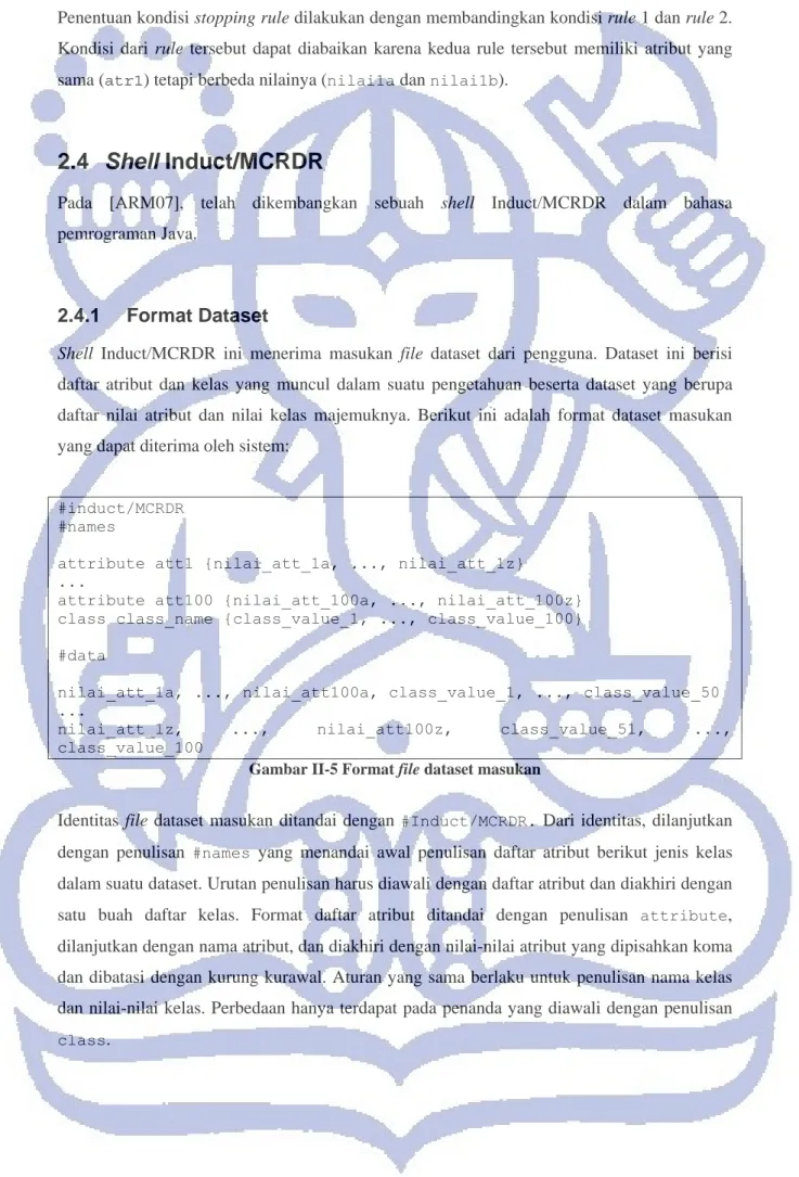 Gambar II-5 Format file dataset masukan 