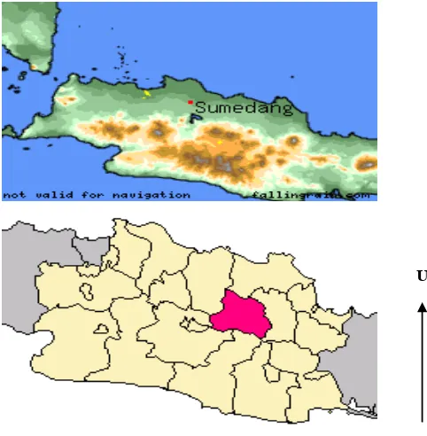Gambar 2. Peta wilayah kabupaten Sumedang  