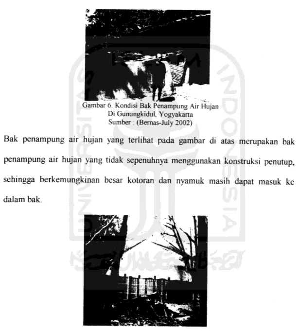 Gambar 6. Kondisi Bak Penampung Air Hujan Di Gunungkidul, Yogyakarta