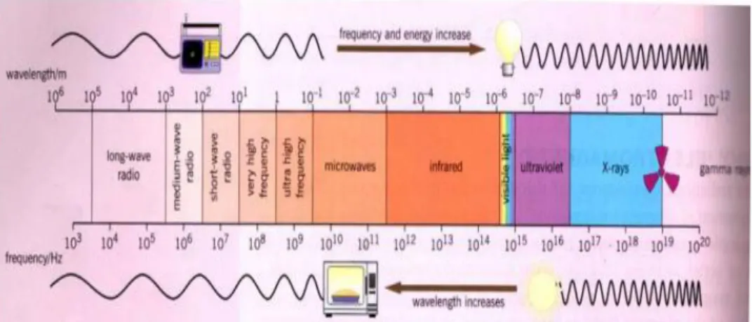 Gambar 1. Spektrum Gelomang Elektromagnetik (Abdullah,2006) 