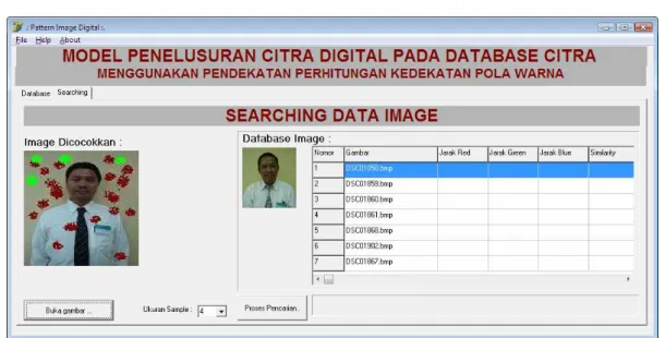 Gambar 3. Form Telah Menampilkan Image Acuan 