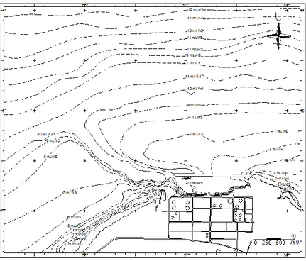 Gambar 3.1 Peta Bathymetri Pelabuhan di Kabupaten Tuban 