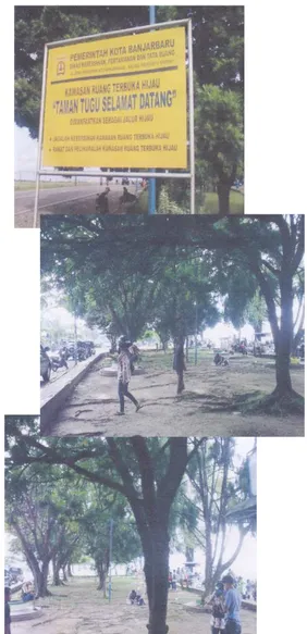 Gambar 1. Kondisi Taman Tugu Selamat Datang  Sumber: Dokumentasi Pribadi, 2012 